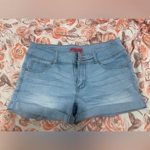 Wax jeans butt shorts